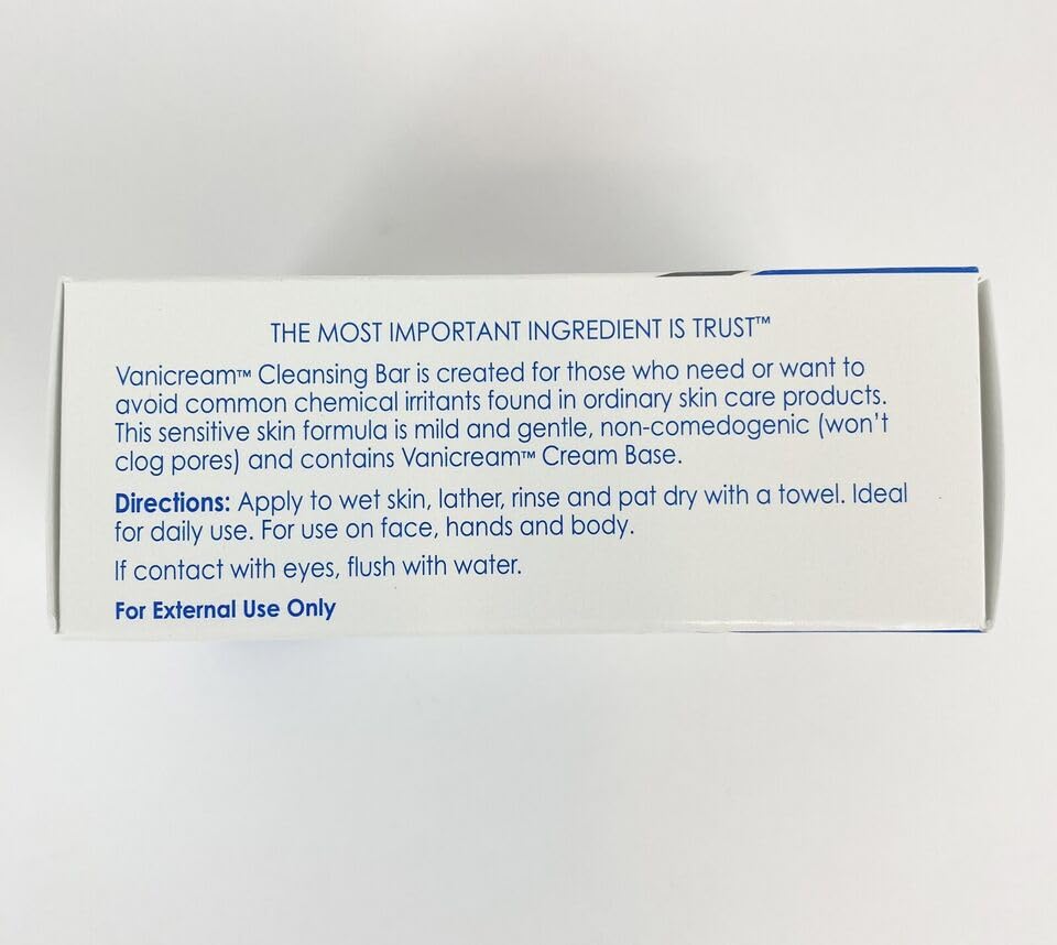 Vanicream Cleansing Bar For Sensitive Skin 3.90 Oz (Pack Of 10)
