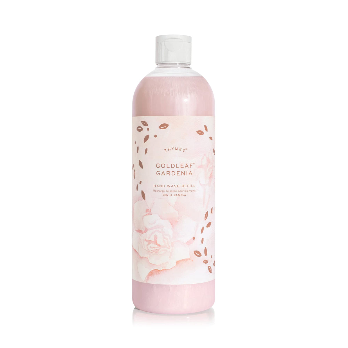 Thymes Goldleaf Gardenia Hand Wash Refill - Scented Liquid Hand Soap - Nourishing and Lightly Scented, Ideal for Daily Cleansing