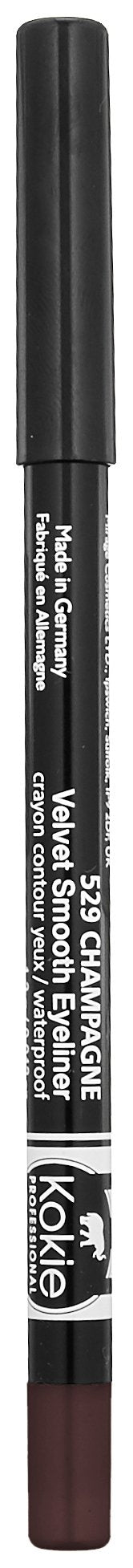 Kokie Cosmetics Waterproof Velvet Smooth Eyeliner Pencil, Chocolate, 0.042 Ounce