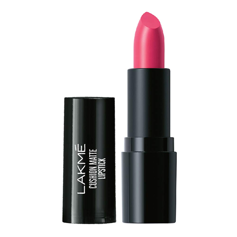 Lakm Cushion Matte Lipstick, Pink Prom, 4.5 G