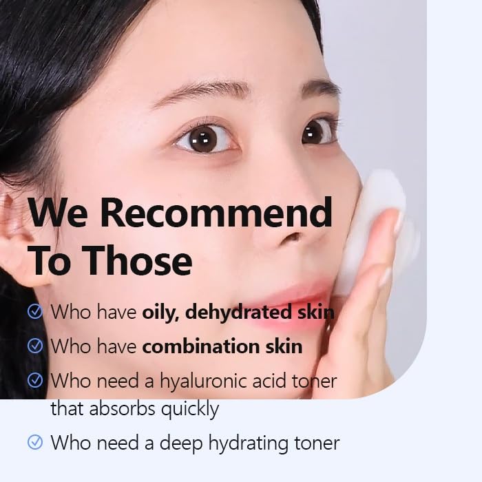 Isntree Ultra-Low Molecular Hyaluronic Acid Toner 300Ml, 10.14 Fl.Oz | Quick Absorbing Hyaluronic Acid Toner | Deeply Hydrates A