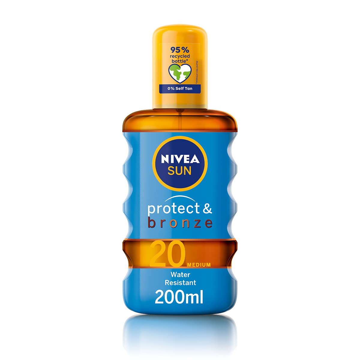 NIVEA Sun Protect & Bronze Lightweight Body OIL 200ml (6.76floz)  Gentle, NonGreasy Mist for Daily Outdoor Skin Care an