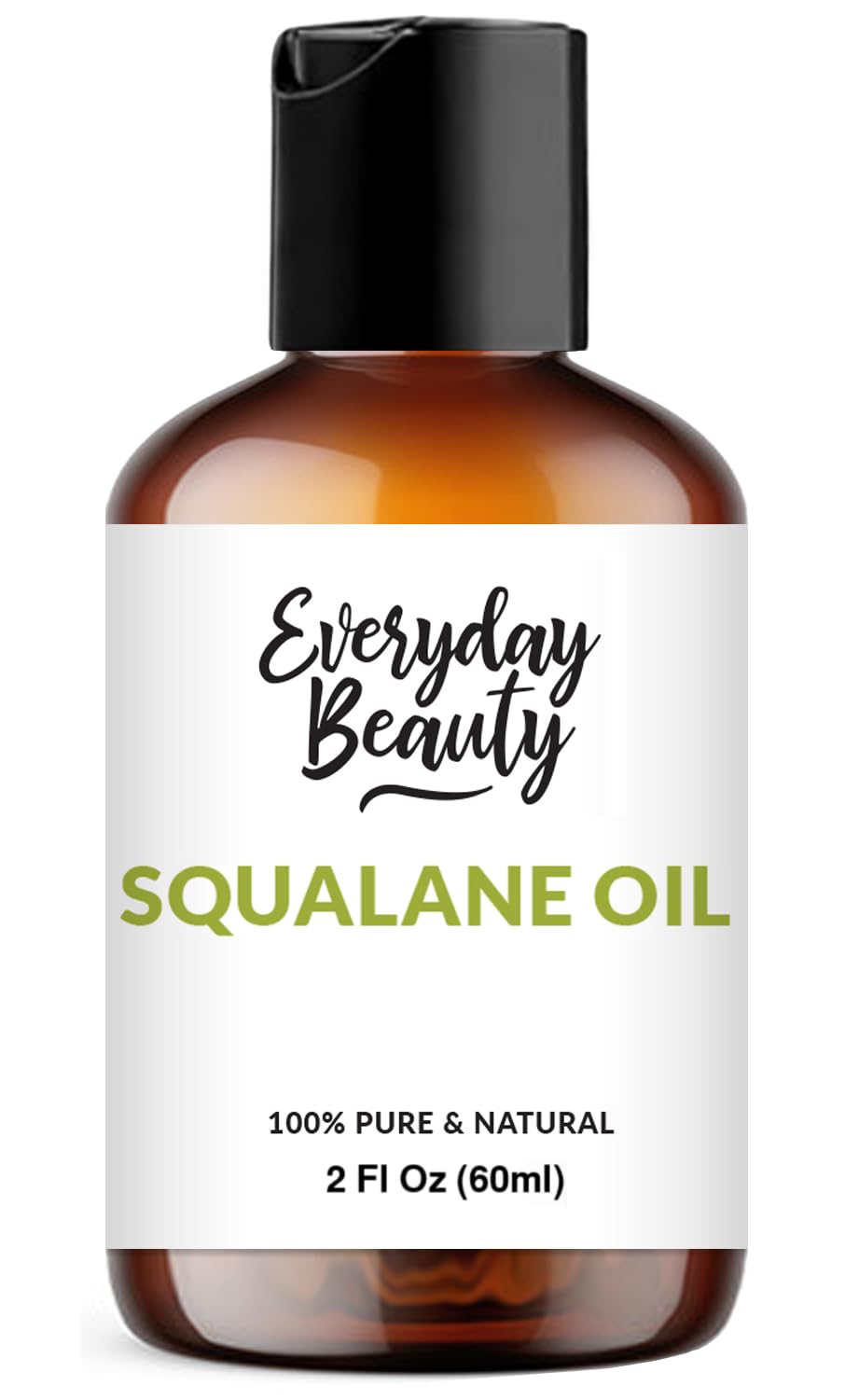 Squalane Oil - 100% Pure & Natural Plant Derived Facial Oil 2 Fl Oz - Cold Pressed and Unrefined Premium Grade Multipurpose Mois