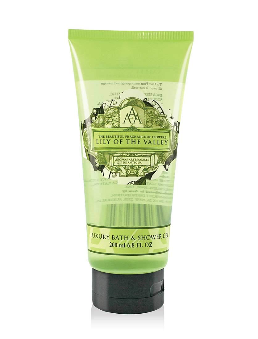 Aaa Floral - Lily Of The Valley, Luxury Bath & Shower Gel, Enriched With Shea Butter - 200 Ml, 6.8 Fl Oz
