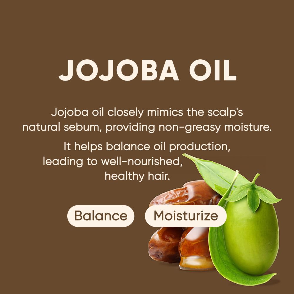Mars Made Jojoba Oil Shampoo Bar 2.0 - Hydrating & Moisturizing Natural Hair Soap Bar Shampoo For Excess Oil Build-Up & Scalp No