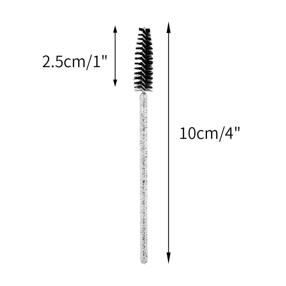 G2Plus 300Pcs Crystal Eyelash Mascara Brushes Wands Applicator Makeup Kits Mascara Wands Lash Spoolies For Eyelash Extensions An