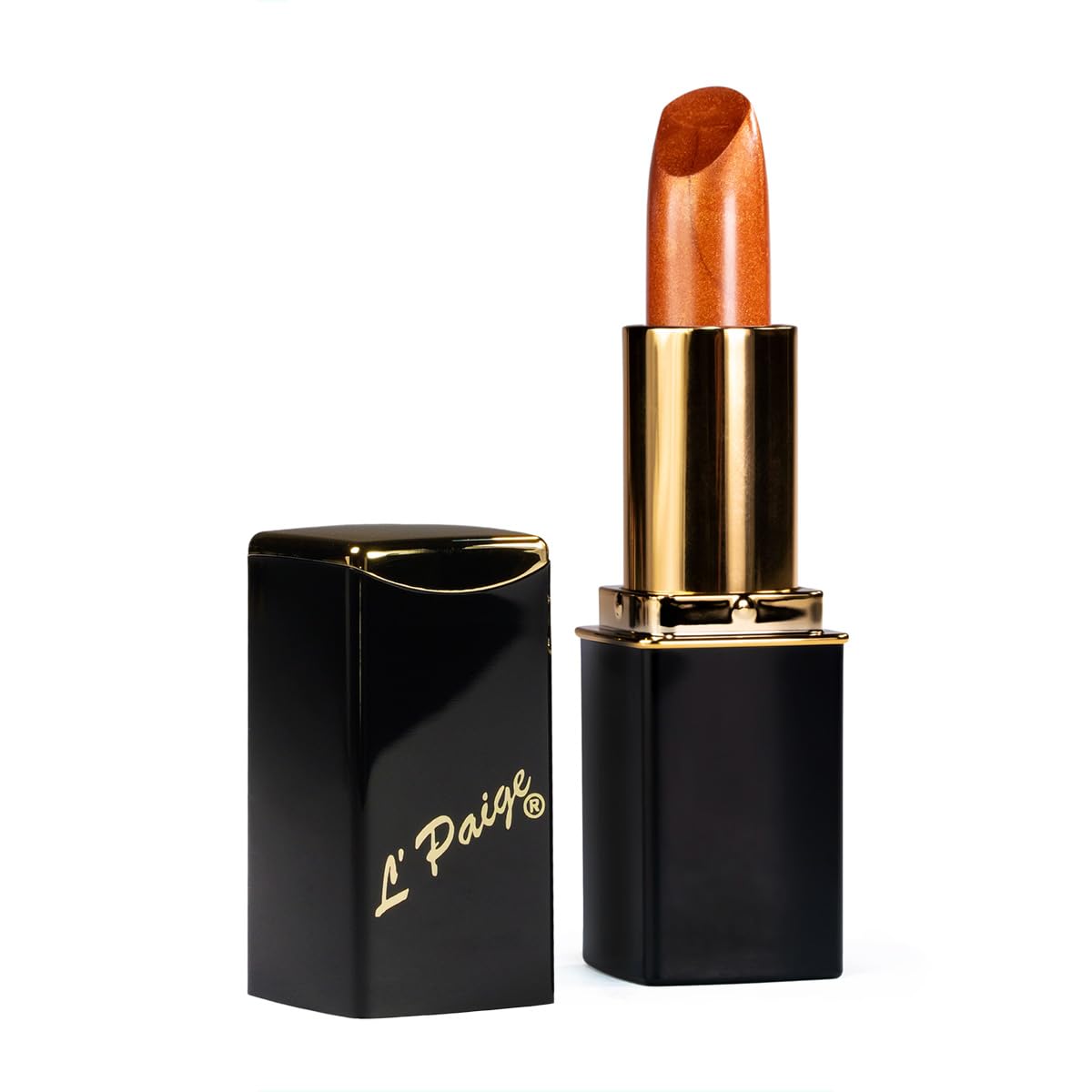 L'Paige L05 - FROSTED COPPER Designer Lipstick, Aloe Vera Based, Long-lasting, Moisturizing