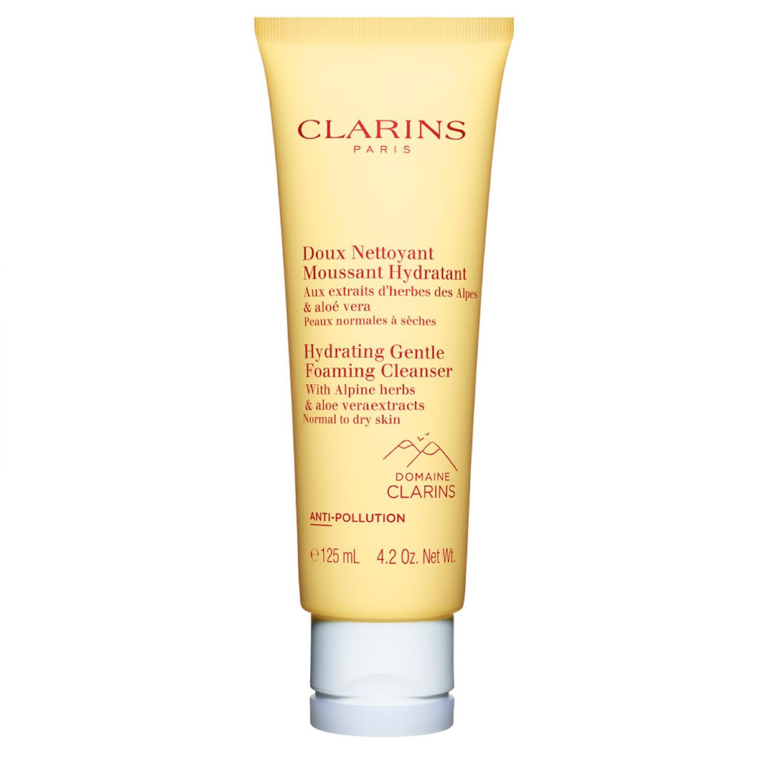 Clarins Hydrating Gentle Foaming Cleanser | Cleanses, Smoothes, Refreshes and Balances Skin | Revives Radiance | Green Formula, 