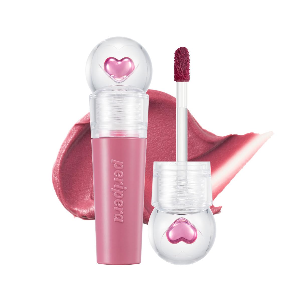 Peripera Ink Jellable Tint, Lip Stain, Korean Lip Tint, High Pigment Color, Longwear, Weightless, Moisutizing, Hydrating (010 Om