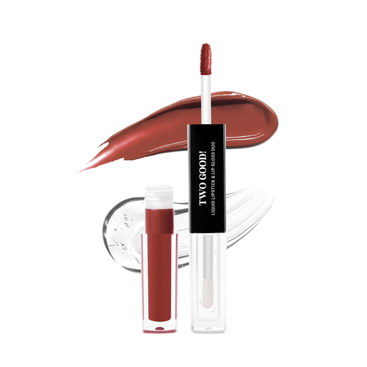 Bella Vita Two Good Liquid Lipstick & Gloss Duo | 2In1 Matte & Glossy Finish | LongLasting, SmudgeProof | Enriched With Jojo