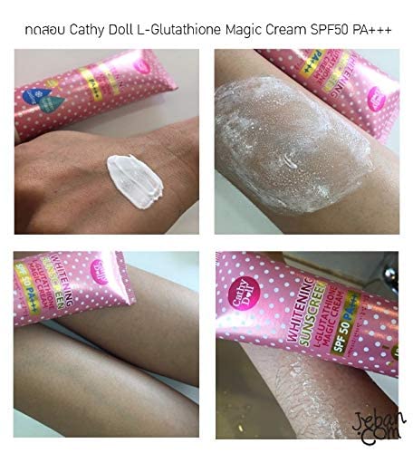Cathy Doll L-Glutathione Magic Cream Spf 50 Whitening Sunscreen 138Ml