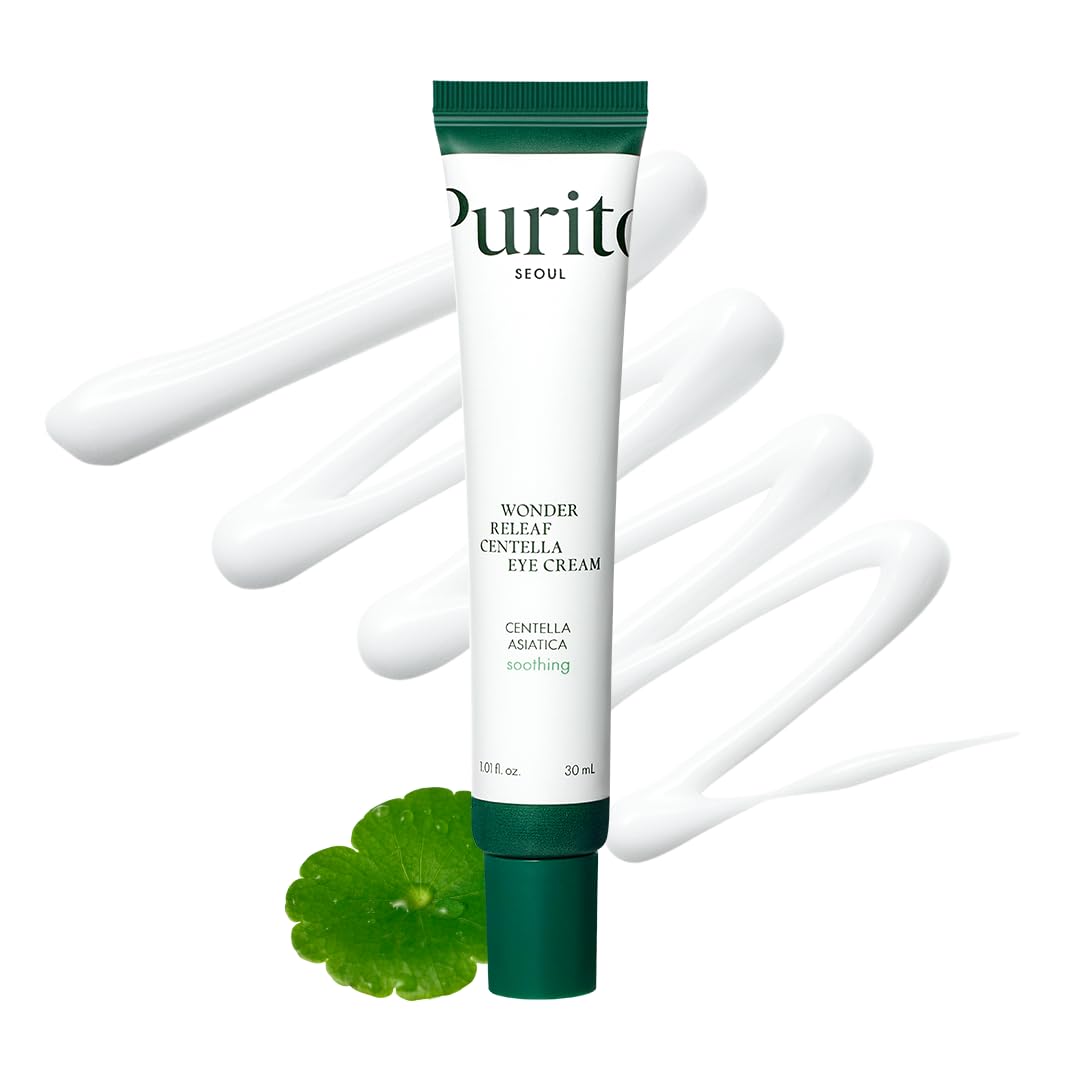 Purito Centella Eye Cream, Korean Centella, For Sensitive Skin, Soothing, Facial Eye Cream For Face, Dark Circles, Wrinkles, Puf