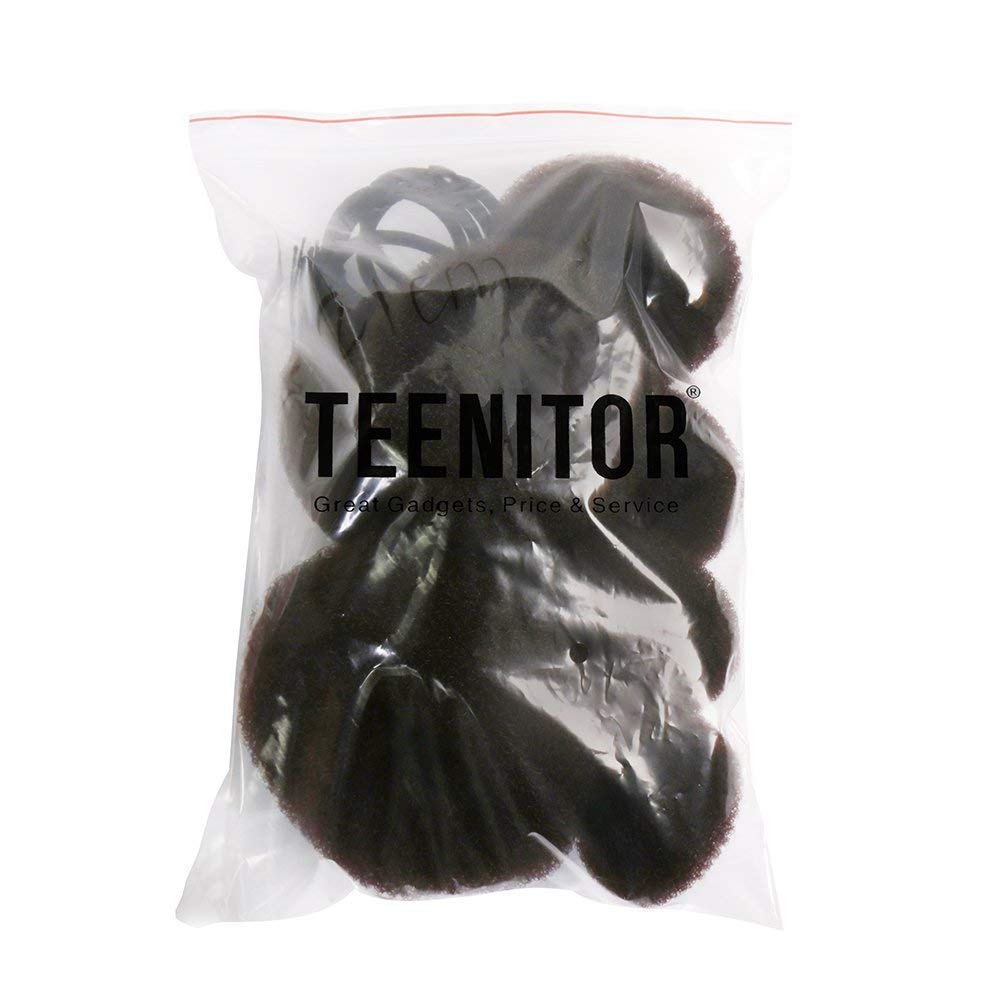 Donut Hair Bun Maker 7 Pieces, Teenitor Ring Style Bun Maker Set With (1 Extra-Large, 2 Large, 2 Medium And 2 Small), 5 Pieces H