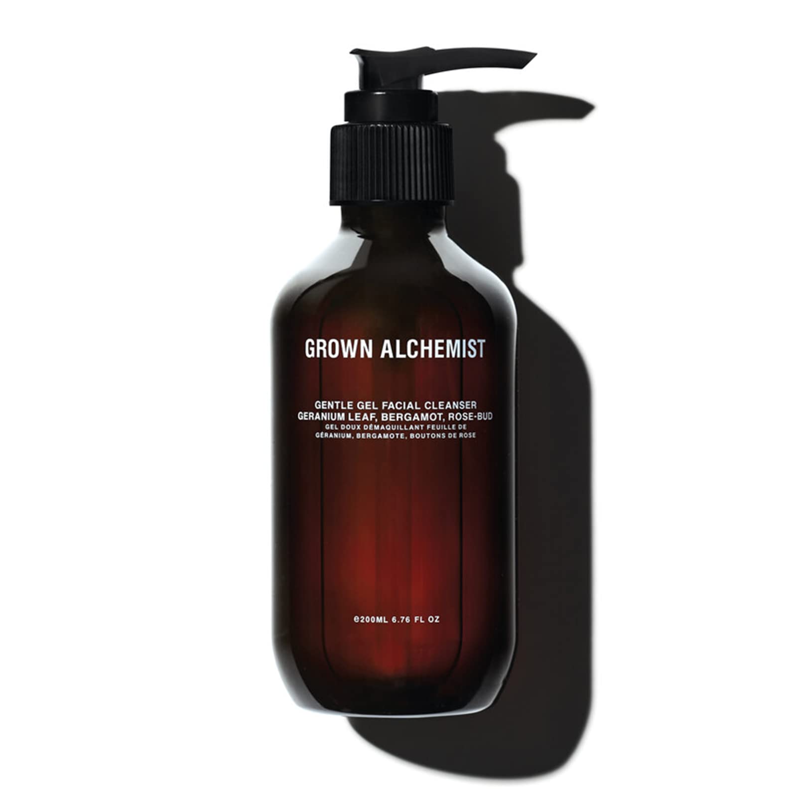 Grown Alchemist Gentle Gel Facial Cleanser with Bergamot and Rosebud. Hydrating Exfoliating Face Wash with Willow Bark, a Salicy