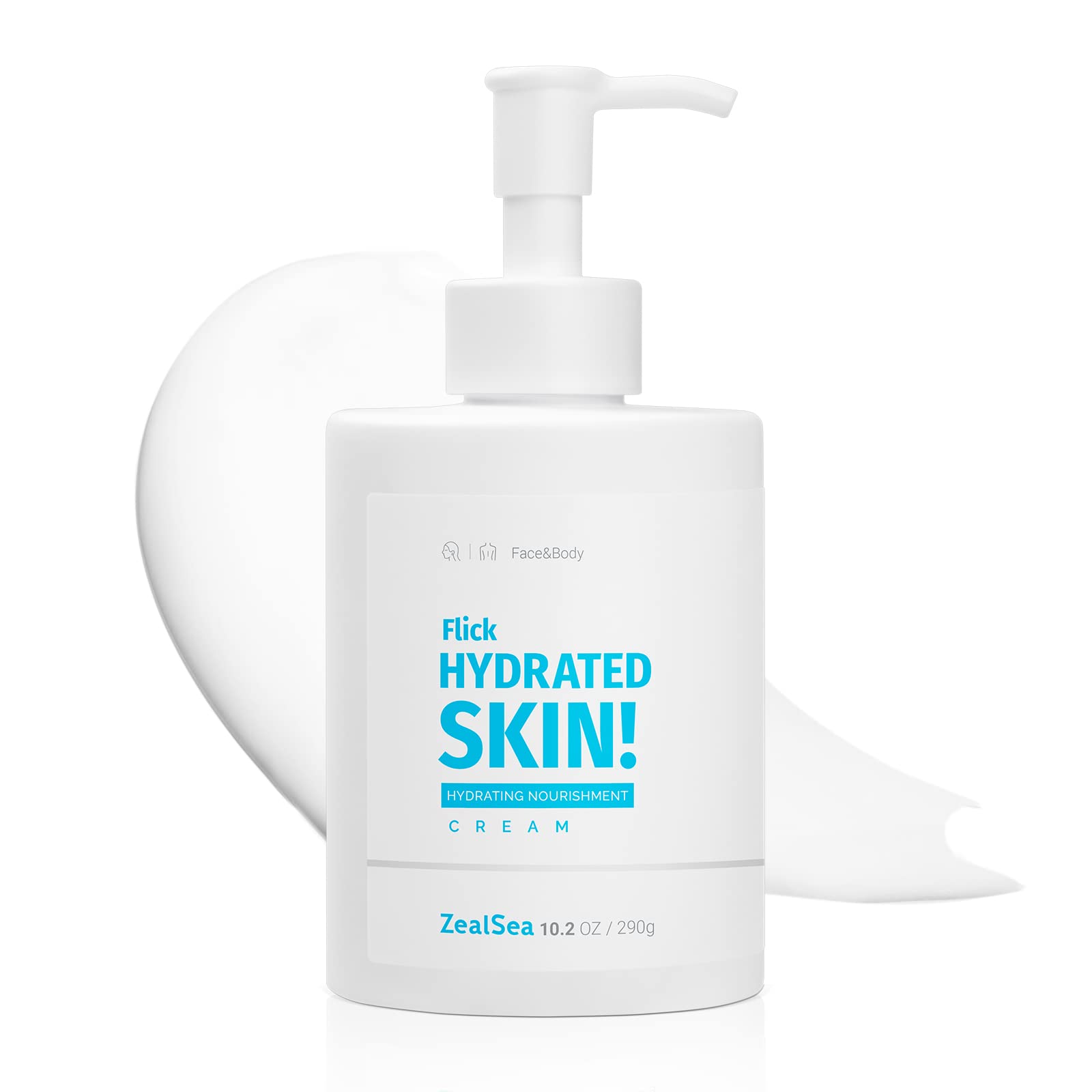 ZealSea Face Moisturiser Lotion with Hyaluronic Acid & Ceramide & Aloe Vera, Hydration Moisturiser for Normal To Dry Sensitive S
