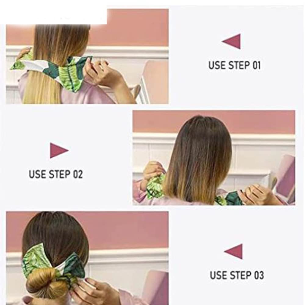 Wiwpar French Twist Hair Bun for Women Leopard Style Hair Bun Maker Deft Bun Maker Cloth Hair Clip Hair Accessories (Color 6)