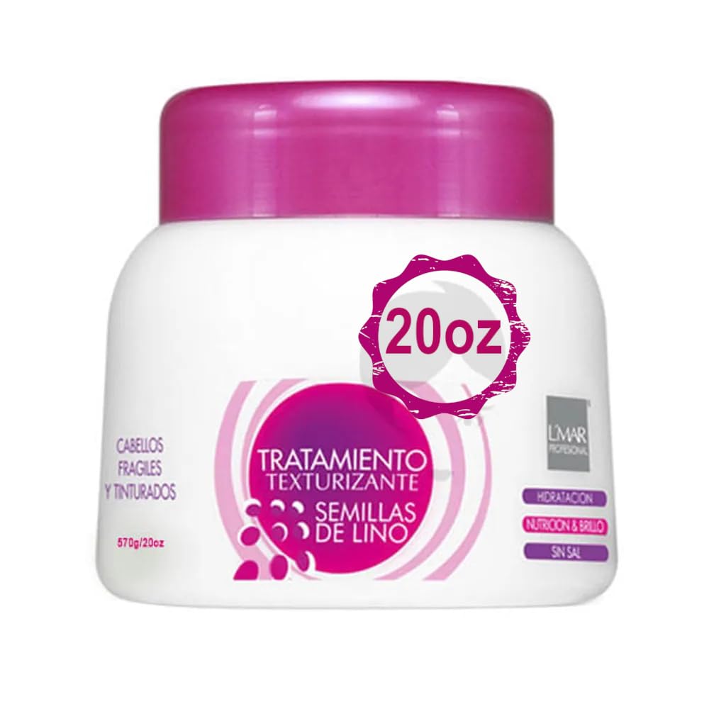 LMAR Lmar Hair Treatment Pro Frizz Control, Shine For Weak and Damaged Hair Flax Seeds Tratamiento Texturizante Semillas De Lin