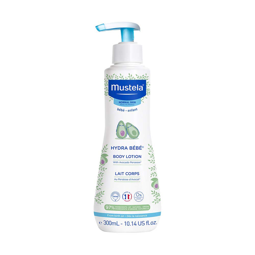 Mustela Hydra Bebe Body Lotion - Daily Moisturizing Baby Lotion with Natural Avocado, Jojoba & Sunflower Oil  25.35 fl. oz