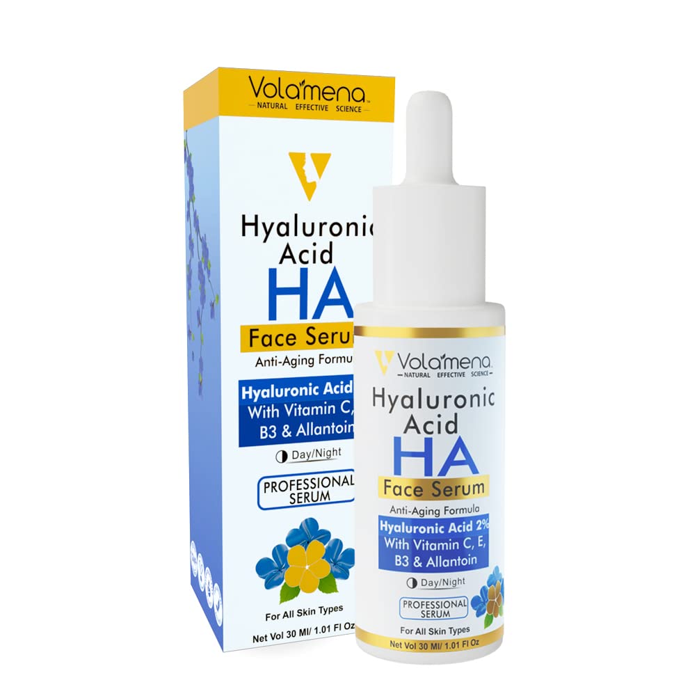 Volamena Hyaluronic Acid Face Serum Anti Aging And Skin Tightening For Men & Women 30 Ml