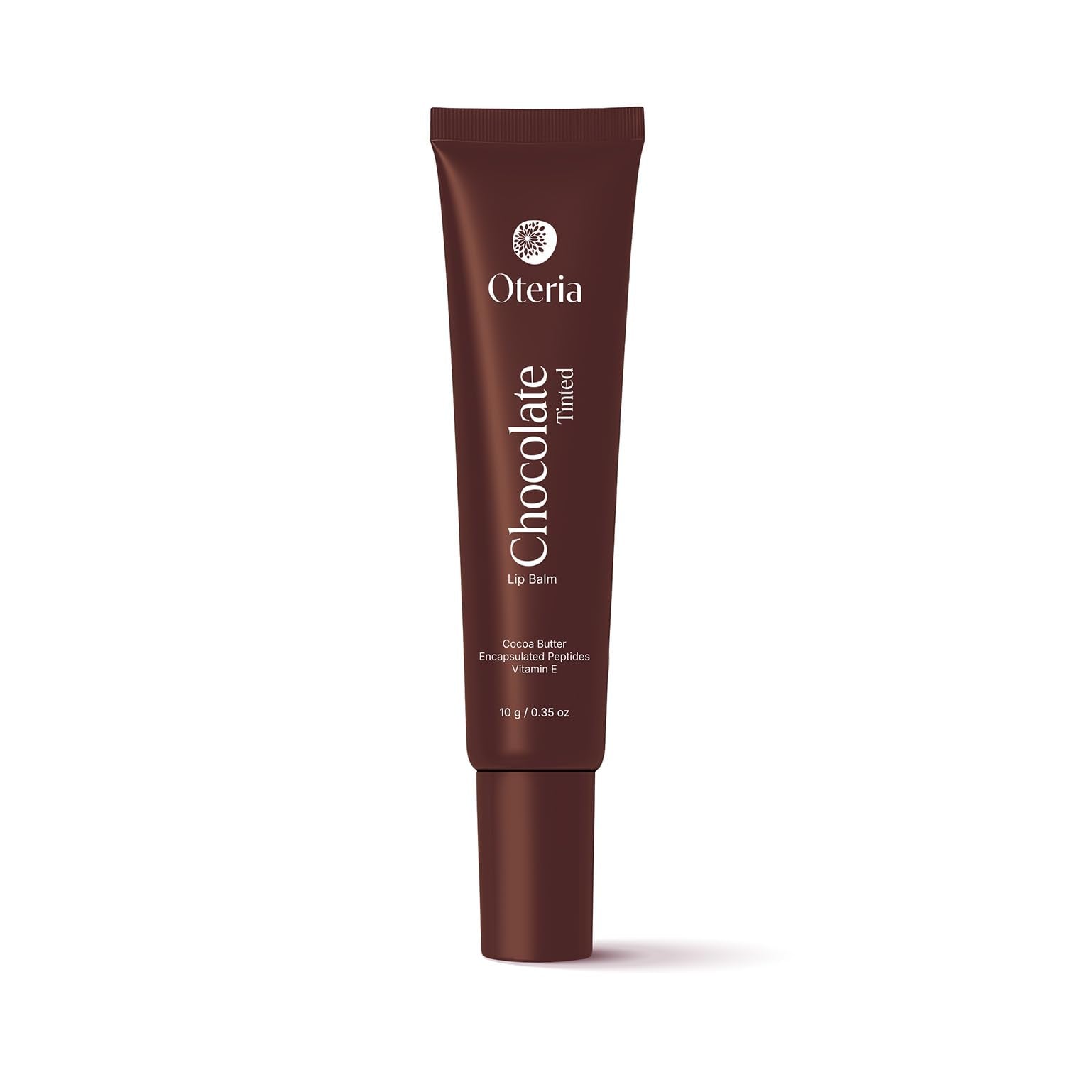 Oteria Chocolate Tinted Lip Balm | Vitamin E, Encapsulated Peptide And Cocoa Butter Lip Balm | Smooth, Repair & Shine | HighShi