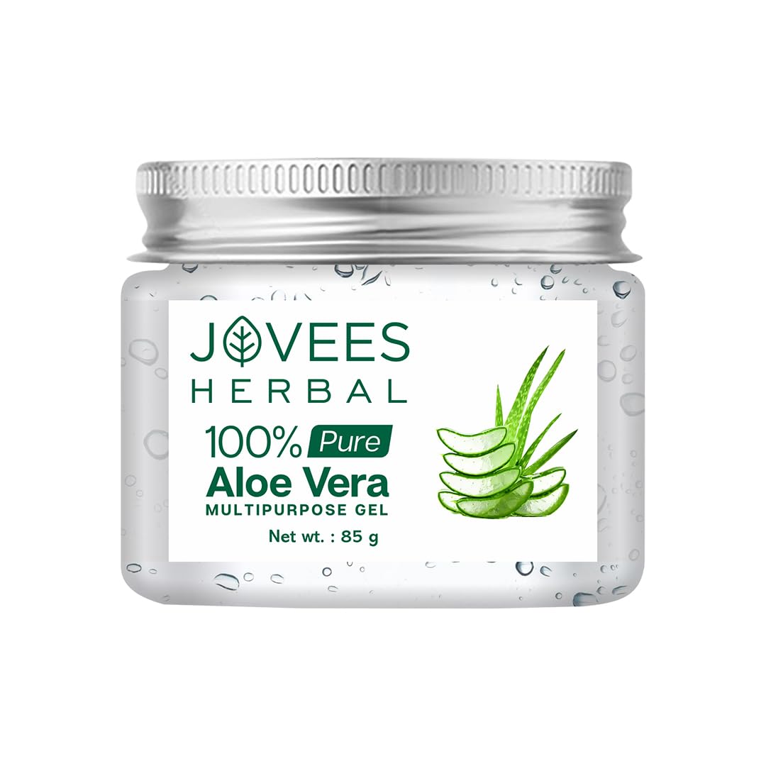 Jovees Herbal 100% Pure Aloe Vera Multipurpose Gel For Face, Skin & Hair | Aloe Vera Gel For Hydrates, Moisturized & Even Tone S