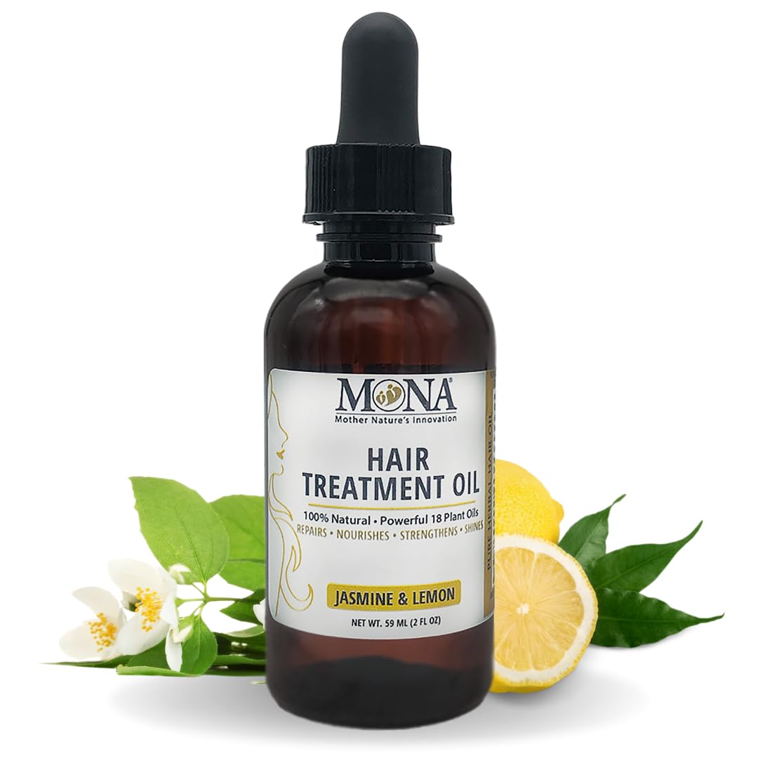 MONA 100% Natural Scalp & Hair Treatment Oil | Hair Growth Serum for Dry & Damaged Hair Care | Repairs, Nourishes, Strengthens, 