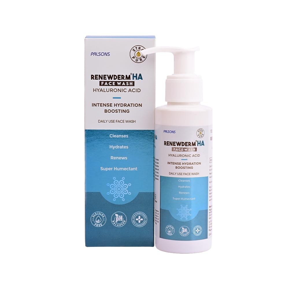 Renewderm Ha Face Wash With Medium Molecular Weight Hyaluronic Acid And Retinol In Retistar For Intense Hydration And Optimum Sk