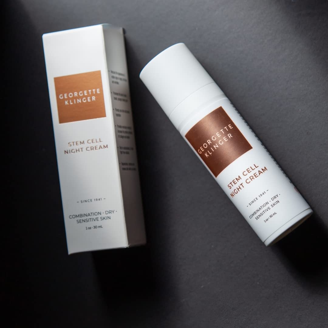Georgette Klinger Stem Cell Night Cream - Overnight Face Cream Moisturizer for Anti-Aging, Fine Lines and Wrinkles - With Hydrat