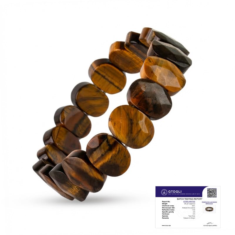 Tiger Eye Flat Bracelet