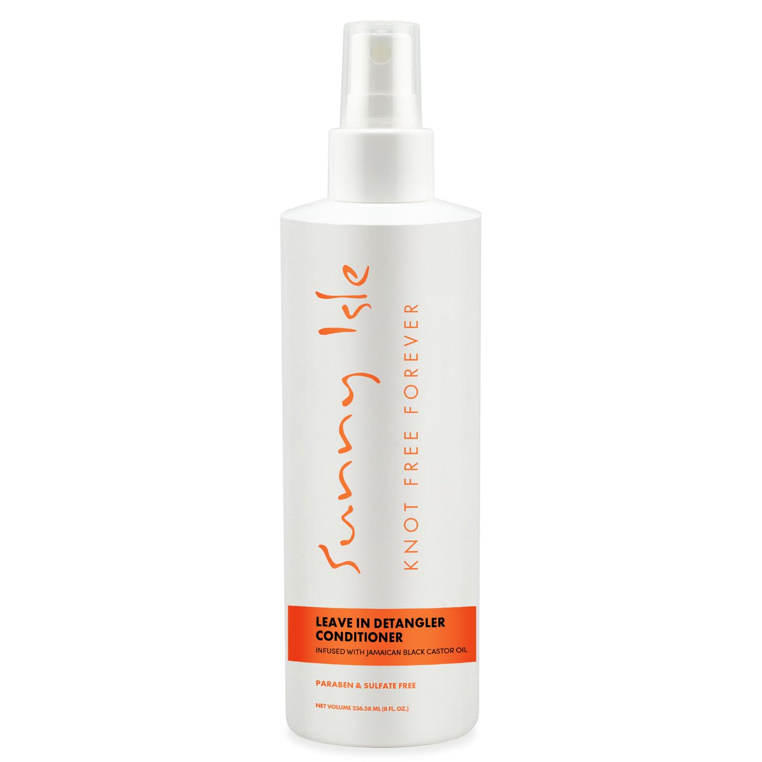 Sunny Isle Jamaican Black Castor Oil Knot Free Forever Leave-In Detangler & Conditioner 8oz | Moisturizes & Stimulates Hair Grow
