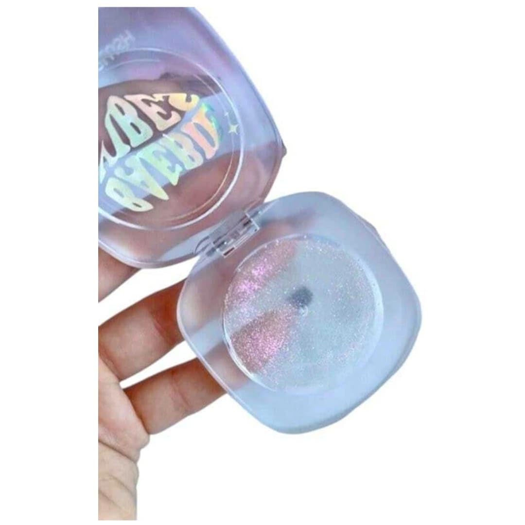 Huda Zone Color Changing Ph Jelly 3In1 Crystal Blush Blusher Highlighter For Cheeks Makeup (Korean Shimmer Magic Cheek Cream Tra