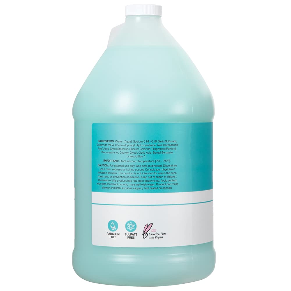 Ginger Lily Farms Club & Fitness Nourishing Body Wash, 100% Vegan & Cruelty-Free, Bath & Shower Gel For Men And Women, Ocean Bre