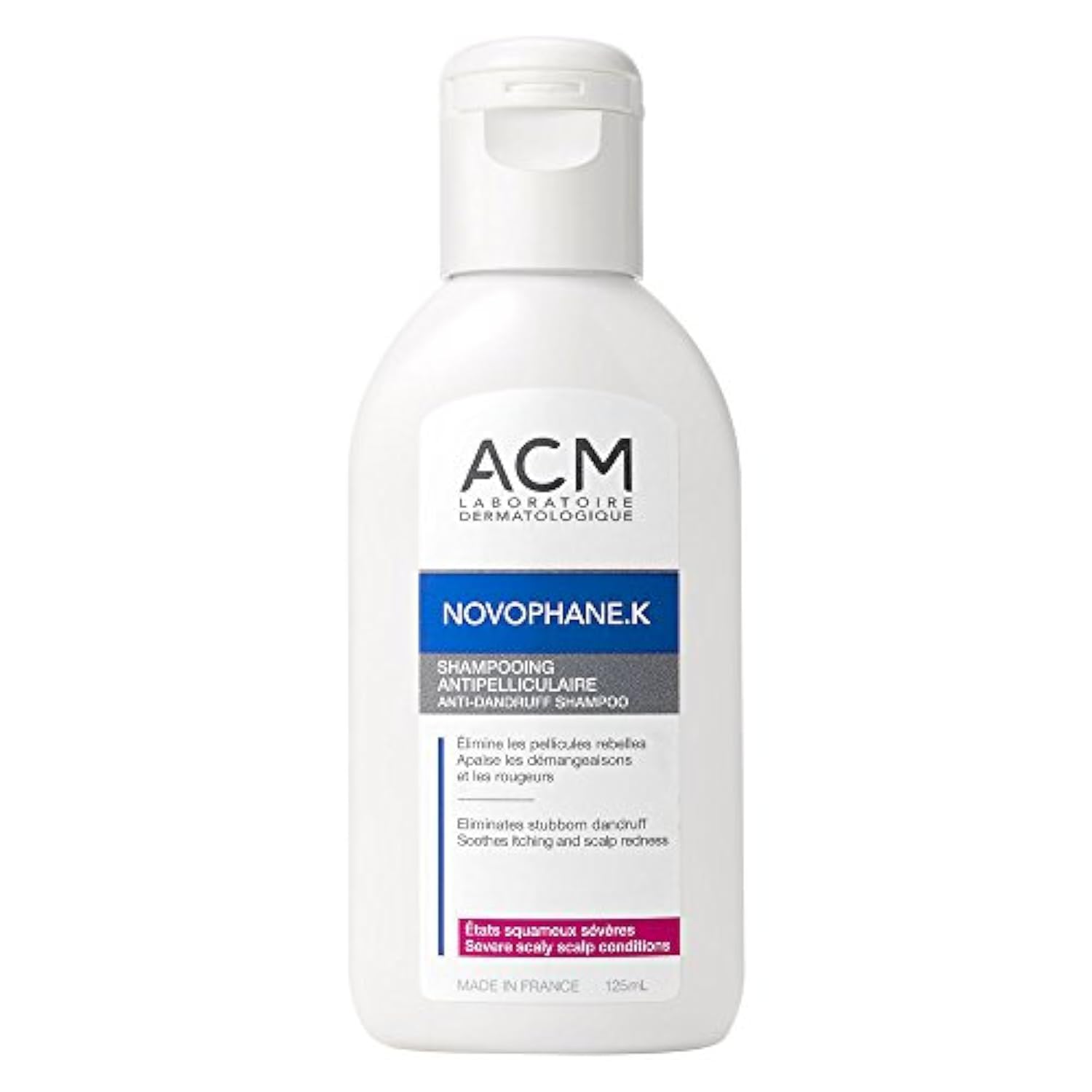 Acm Laboratoire Dermatologique Novophane K Anti Dandruff Treatment Shampoo 125Ml