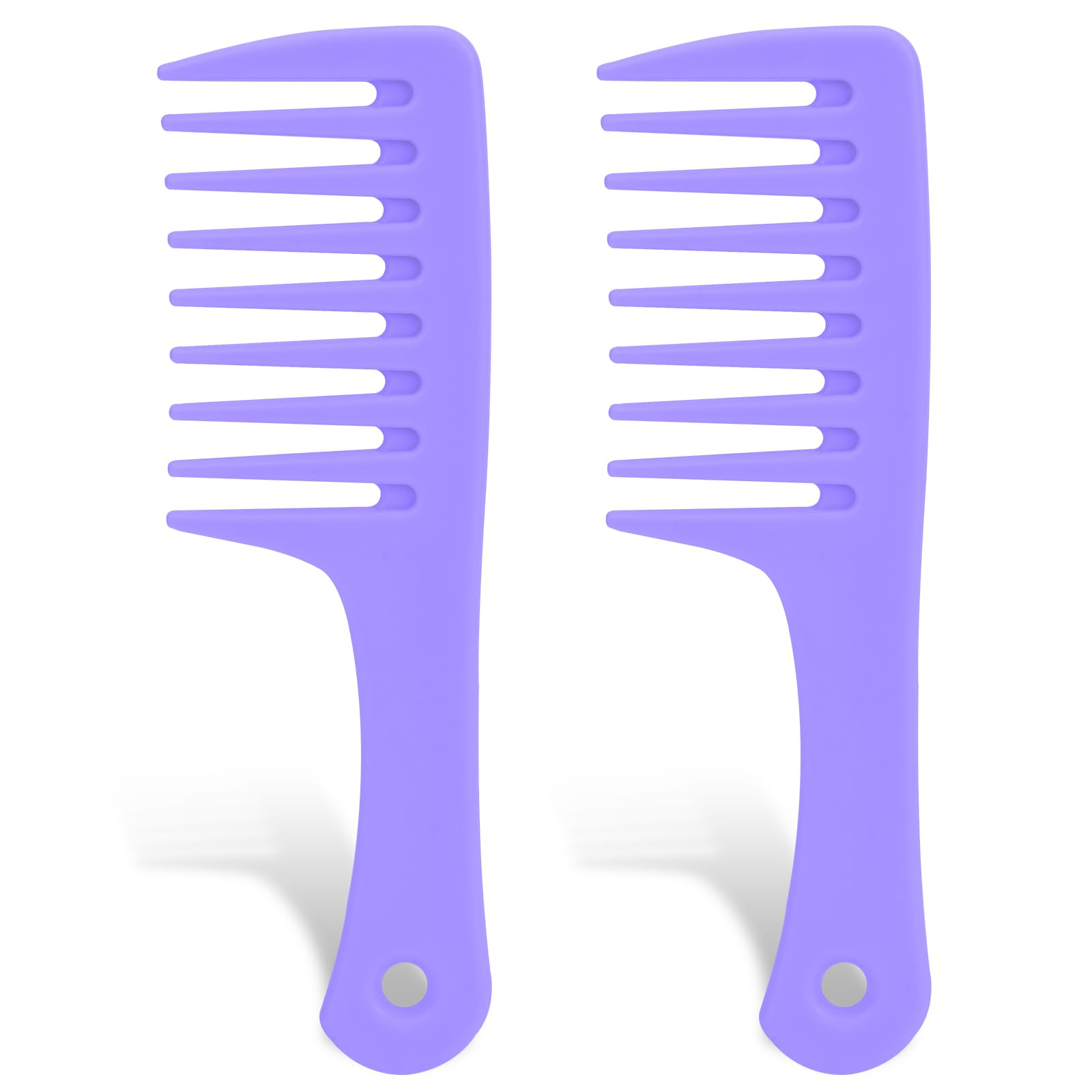 Mini Hair Combs For Women, 2 Pack Small Wide Tooth Comb Portable Travel Detangling Comb Anti-Static Curl Comb Shower Comb No Tan