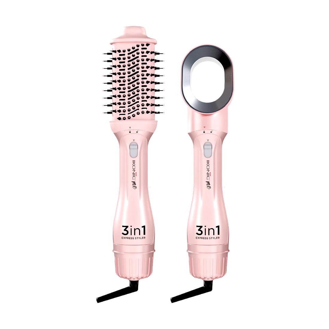 Ikonic 3In1 Express Styler Hot Air Brush| 1.5Inch Barrel | Hair Dryer Hair Straightener Volumizer Blow Dryer Styling Tool,120