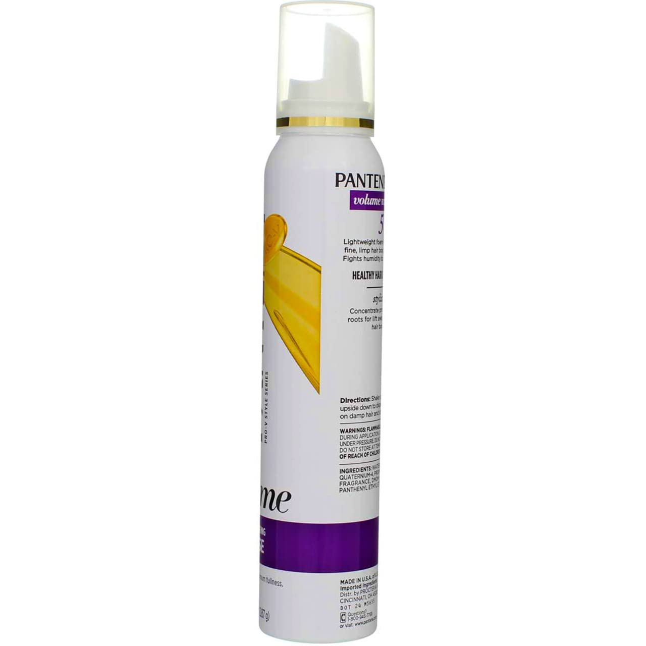 Pantene Mousse Pro-V Volume & Body 6.6 Ounce (195ml) (Pack of 6)
