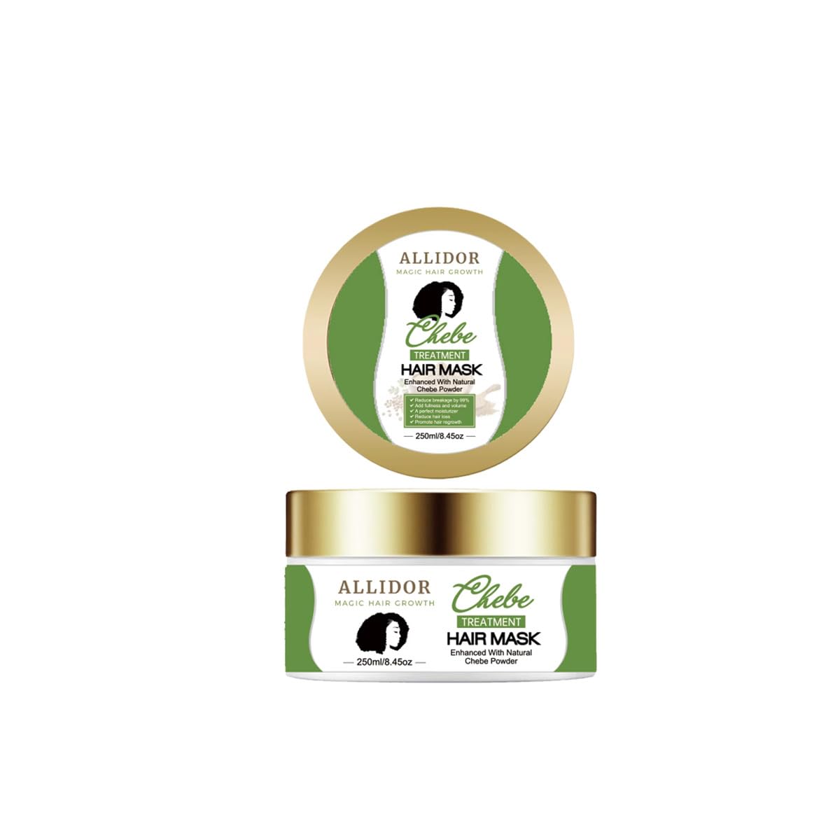 ALLIDOR MAGIC Chebe Hair Mask  Deep Conditioning Treatment for Dry, Damaged Hair  Moisturizing & Strengthening Mask  Improves