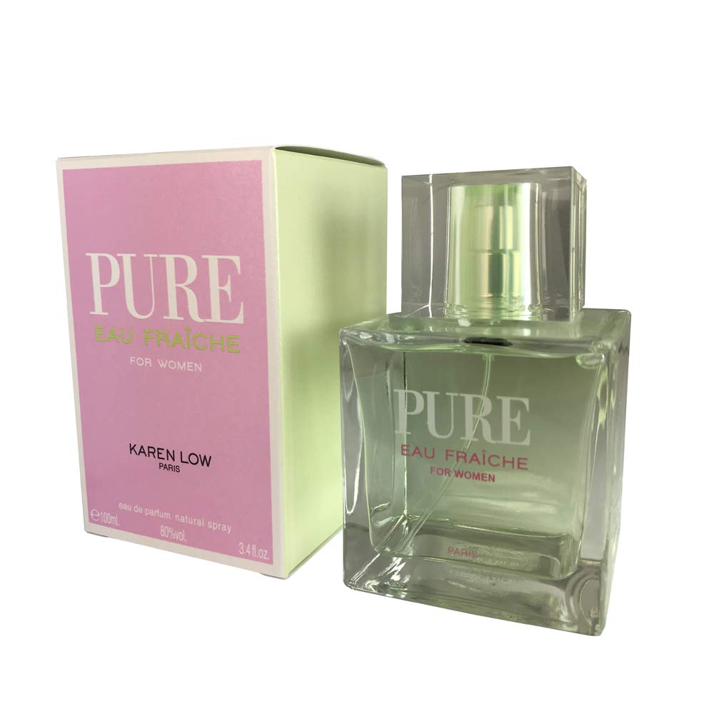 Pure Eau Fraiche By Karen Low, 3.4 Oz Eau De Parfum Spray For Women