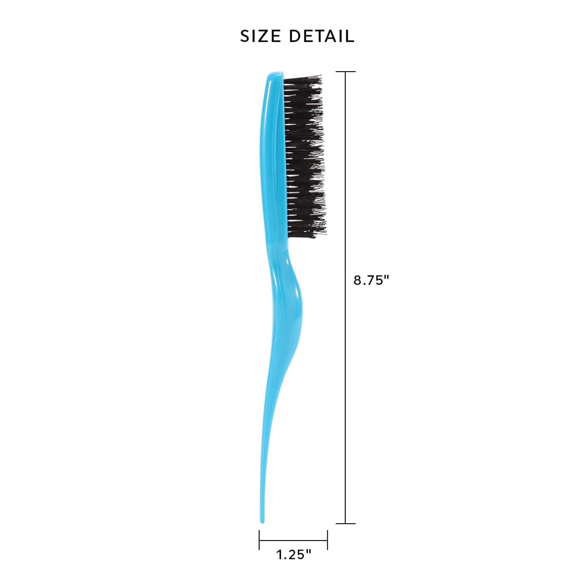 Cricket Amped Up Teasing Hair Brush For Volume, Backcombing, Lifting, Styling, And Sectioning Hair, Aqua