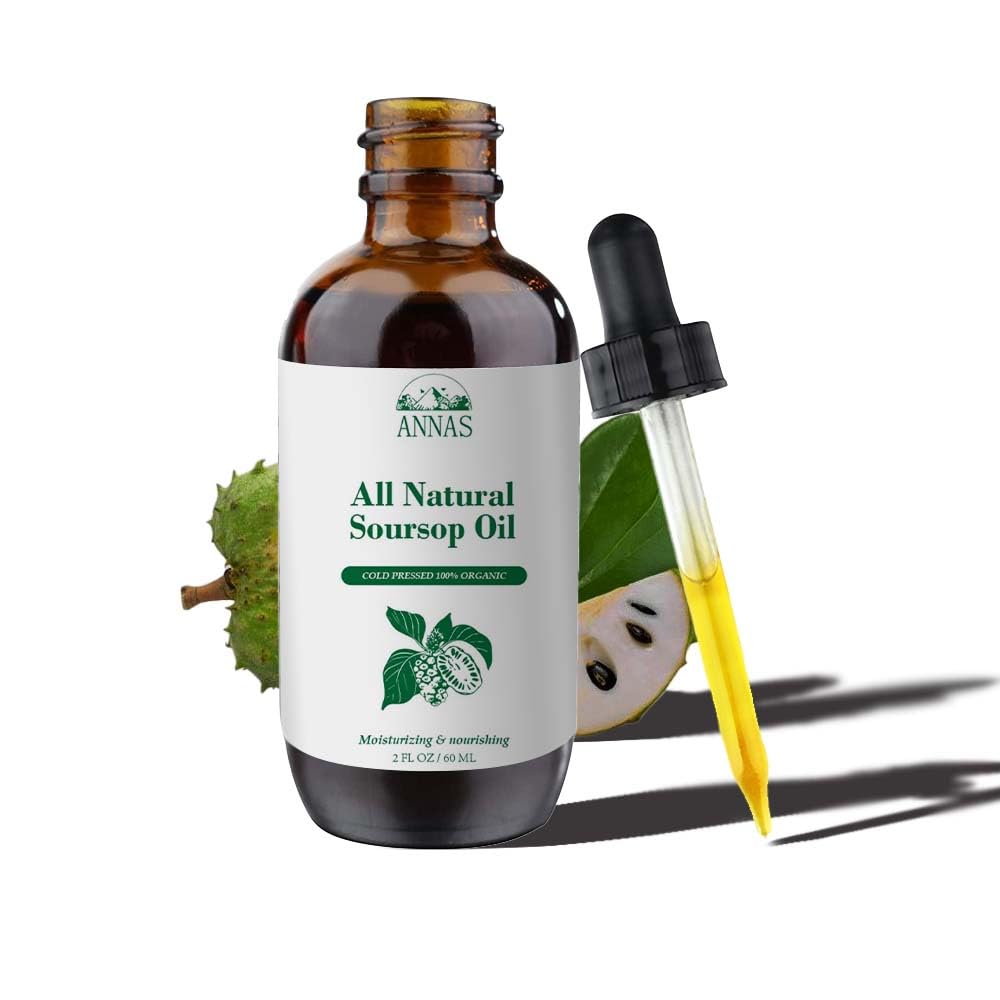ANNAS Soursop Oil Organic,Natural Antioxidant, Cell Support & Regeneration, Immune Boost, Soursop Bitters Liquid, Non-GMO, Vegan