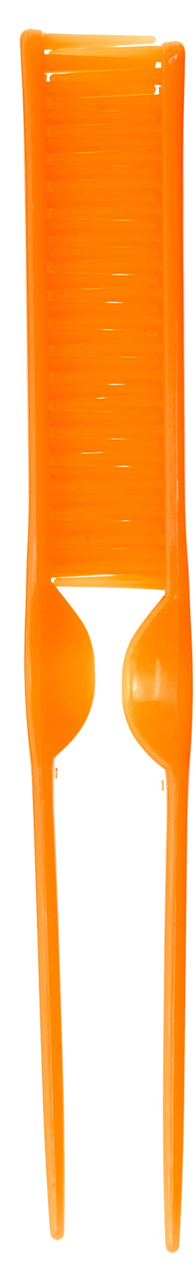 Cocoblack Naturals 3 Row Styling Comb For Detangling, Defining And Separating Curls (Orange)