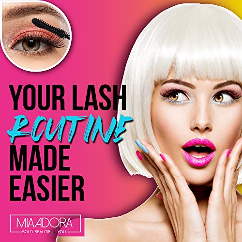 400X Pure Silk Fiber Lash Mascara Ultra Black Volume And Length], Longer & Thicker Eyelashes, Waterproof, Long Lasting, Instant