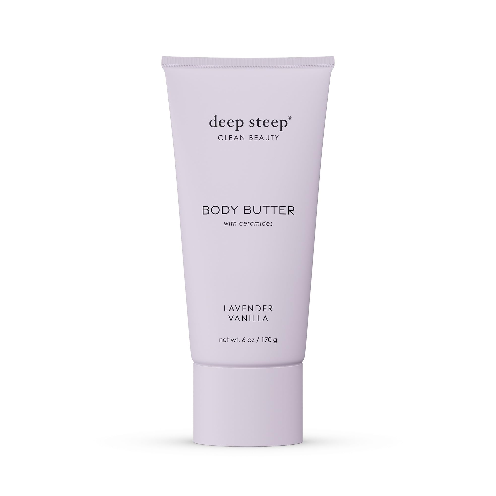 Deep Steep Body Butter with Ceramides for Intense Moisture 6oz (6 Ounces (Pack of 1), Lavender Vanilla)