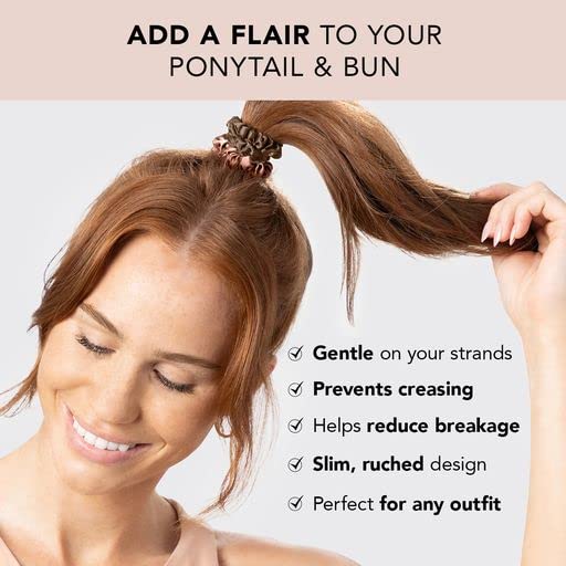 Kitsch Scrunchies for Womens Hair - Ultra Petite Hair Scrunchies  Large Hair Ties for Women  Hair Tie Scrunchies for girls  Scru