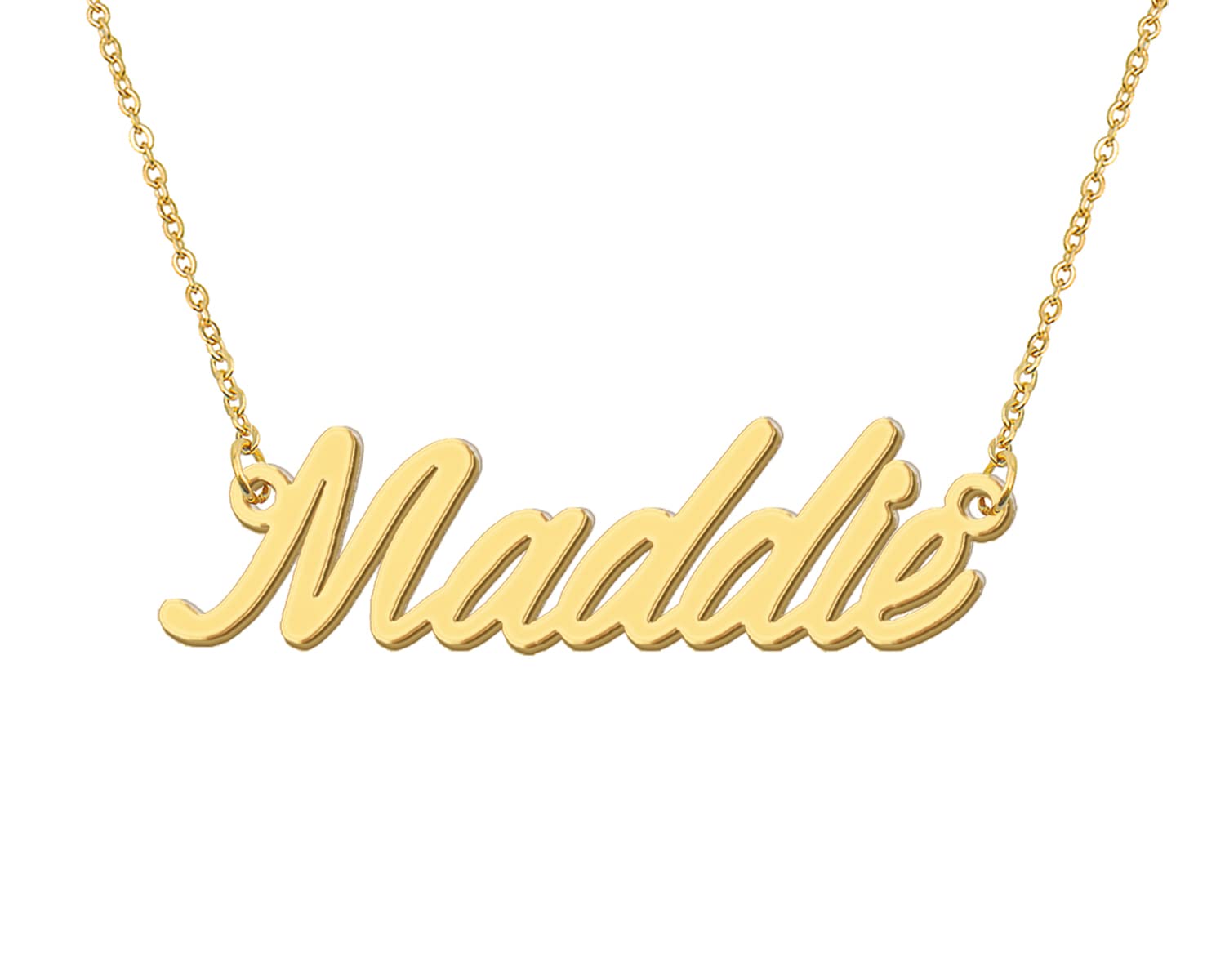 Aoloshow Maddie Gold Letter Name Necklace Letter Choker Necklace Womens Jewelry Birthday Gifts
