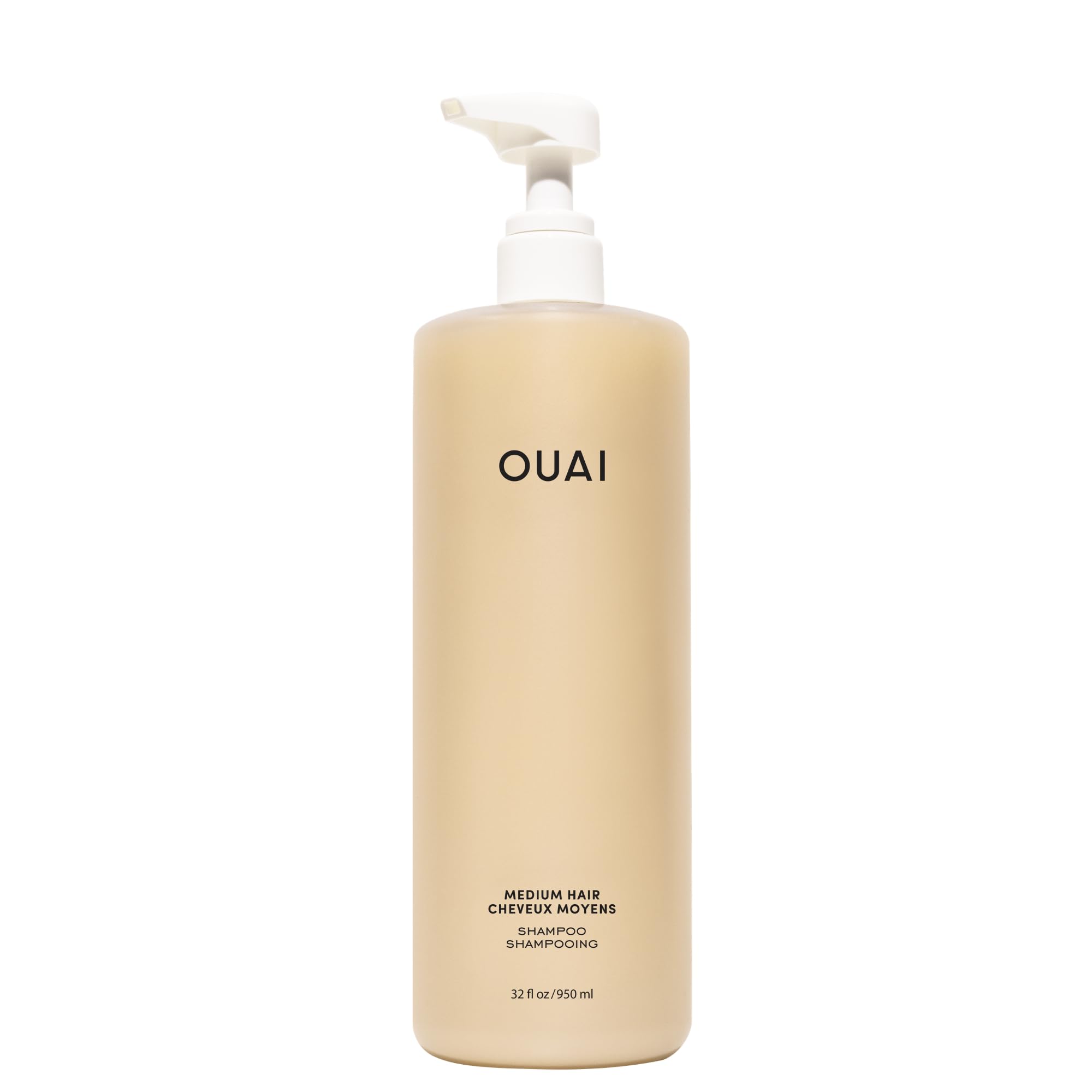 OUAI Medium Hair Shampoo - Salon Size Hydrating Shampoo for Medium Hair - Nourishes, Strengthens, Reduces Breakage and Adds Shin