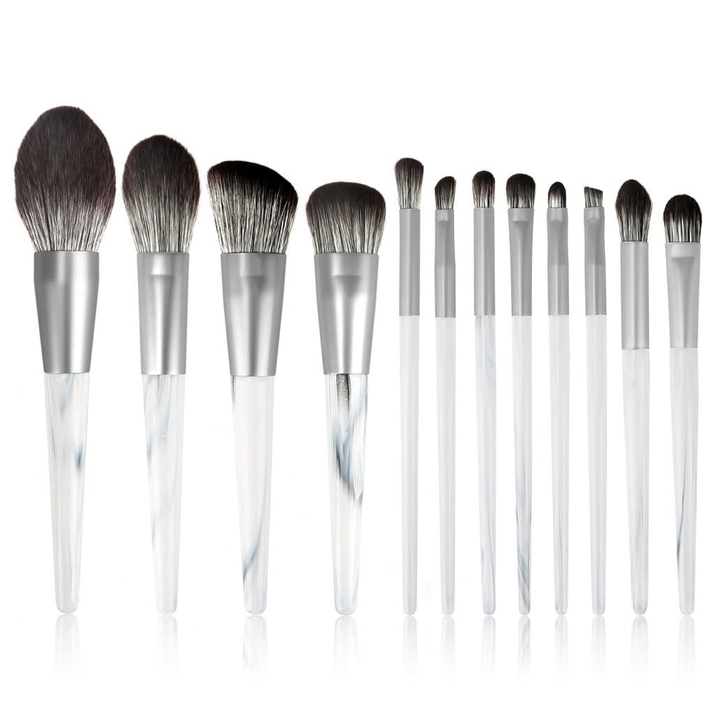 12 Makeup Brush Set Full Of Loose Powder Flat Foundation Eye Shadow Beauty Tools