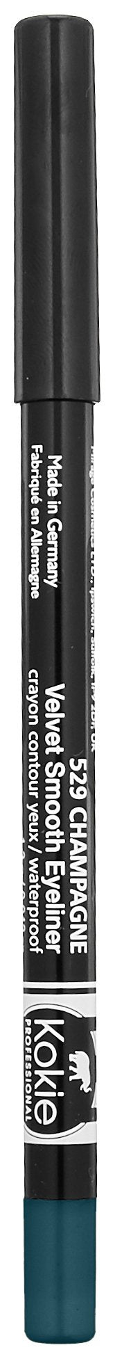 Kokie Cosmetics Waterproof Velvet Smooth Eyeliner Pencil, Forest Green, 0.042 Ounce