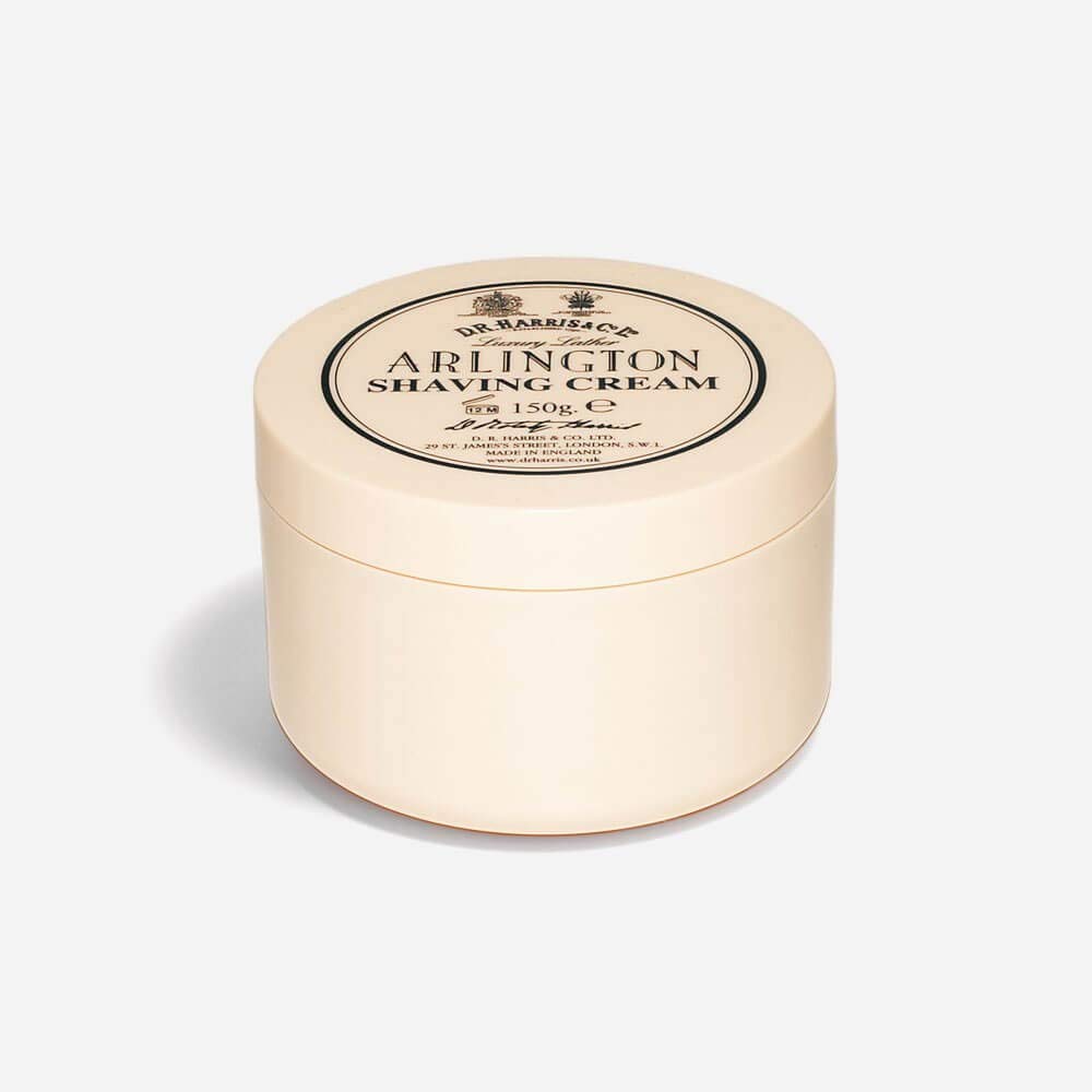 D.R. Harris Arlington Shaving Cream Bowl - 150g, Tan, Luxurious Lather, Ideal for Smooth Shaving Experience