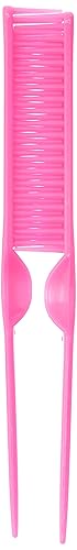 CocoBlack Naturals 3 Row Styling Comb For Detangling, Defining And Separating Curls (Pink)